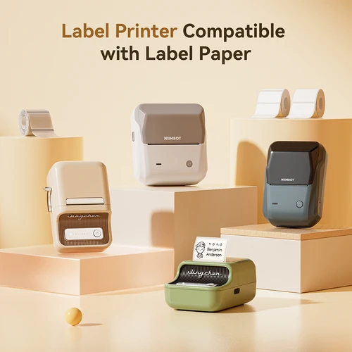 Imagen 2 del producto NIIMBOT papel de etiqueta adhesiva térmica para B1 B21 B3S B31 etiqueta de marcado impermeable etiqueta de precio cinta adhesiva etiqueta de precio