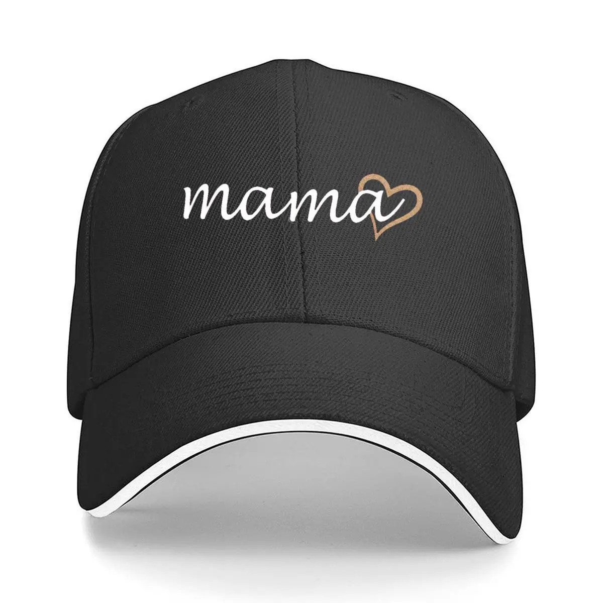 Mama Heart Mothers Day Outline Sandwich Baseball Cap Outdoor Workouts Sun Hat