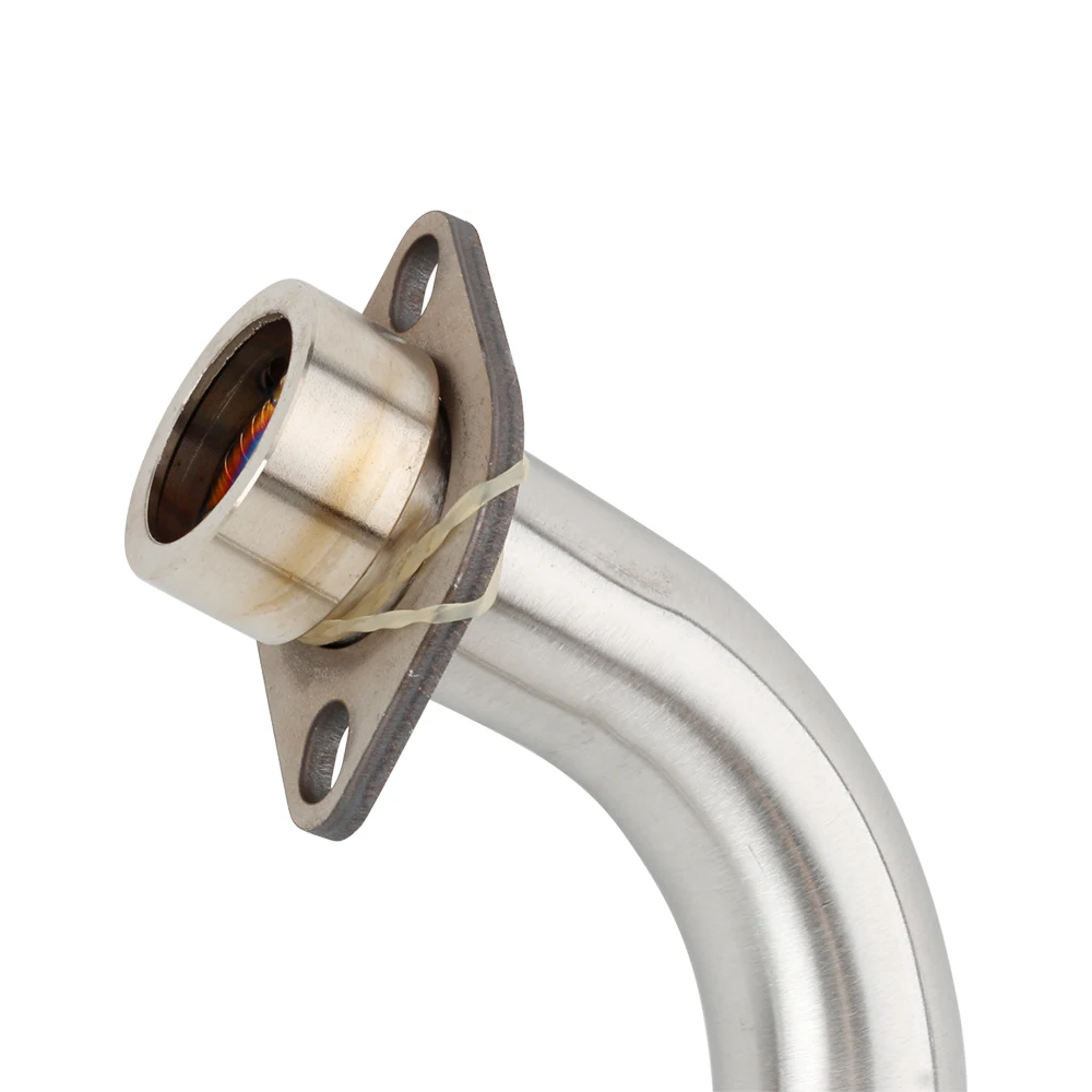 Silenciador de escape de motocicleta Link Pipe, escape slip-on, 51mm para Keeway RKS 125, esporte 2012-2017