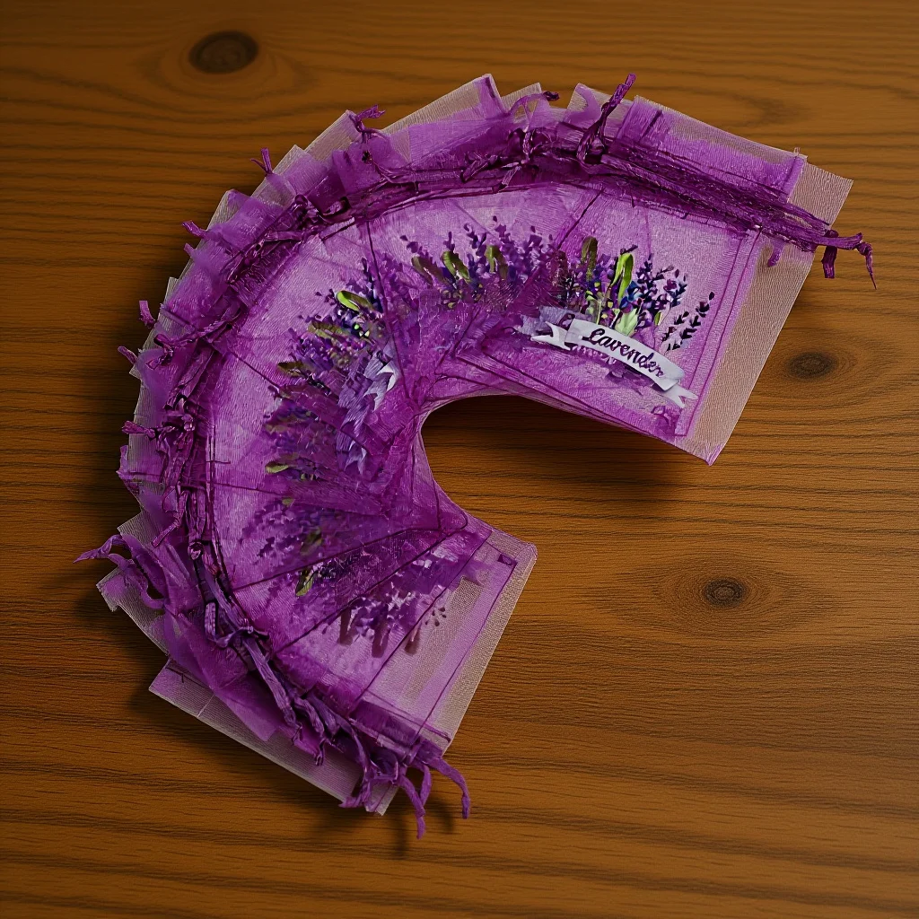 

20Pcs Breathable Mesh Sachet Bags Empty Drawstring Pouches for Lavender Storage Scented Drawer Bags Car Closet Freshener