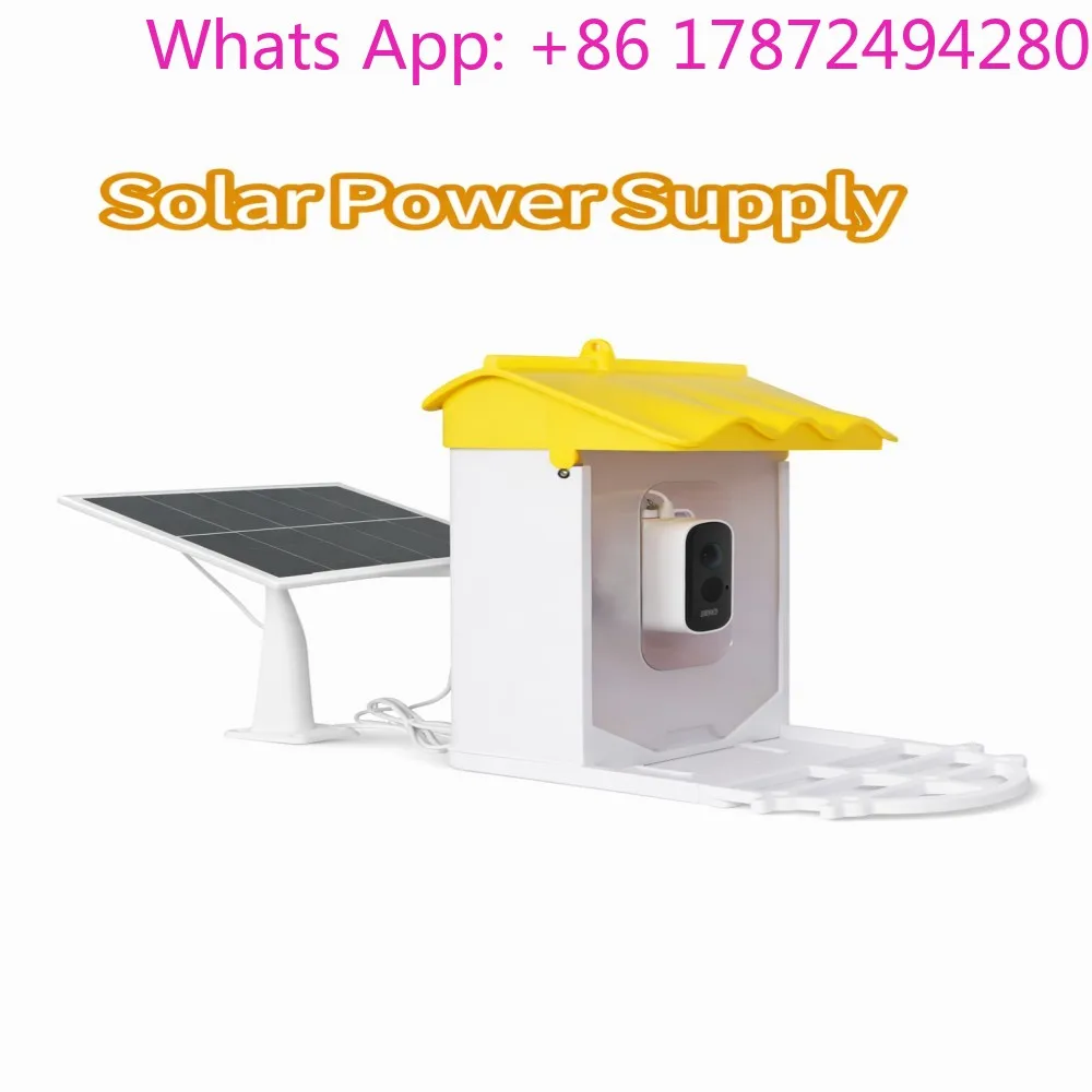 Smart bird feeder WiFi outdoor bird feeder with  and solar panel for backyard