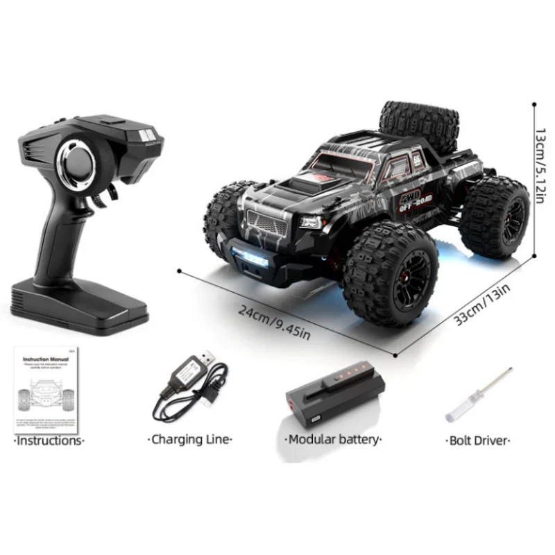 Cool Stuff Toy Car Funny Gift-45km/h High-speed 4WD Rc Truck,1:14 Brushless Motor Remote Control Car Model,Rc Cars Toys For Boys