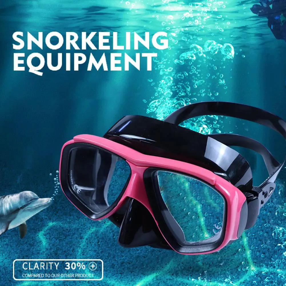 

Scuba Goggles Ergonomic Design High Clarity Quick Release Anti-breaking Protective Anti-fog Non-slip Professional Snorkel Diving