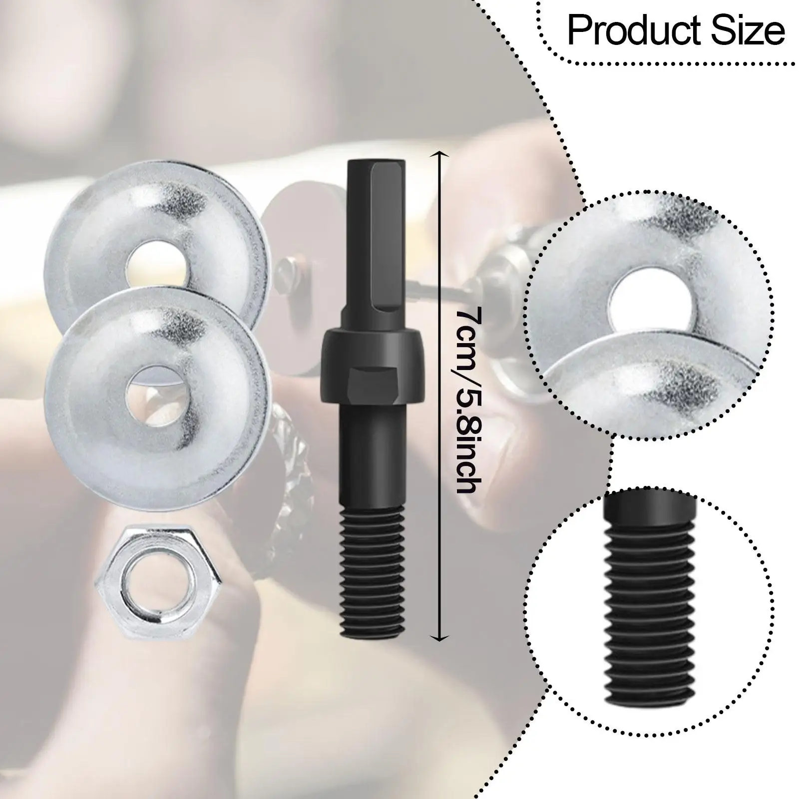 1 Set Grinding Wheel Shaft Accessories Motor Arbor Rotary Extension Rod