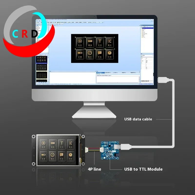 Enhanced K0 Series Serial Touch Display 2.4/2 8/3.2/3.5 inch TJC4832K035 lcd  display  raspberry pi screen  lcd display  esp32