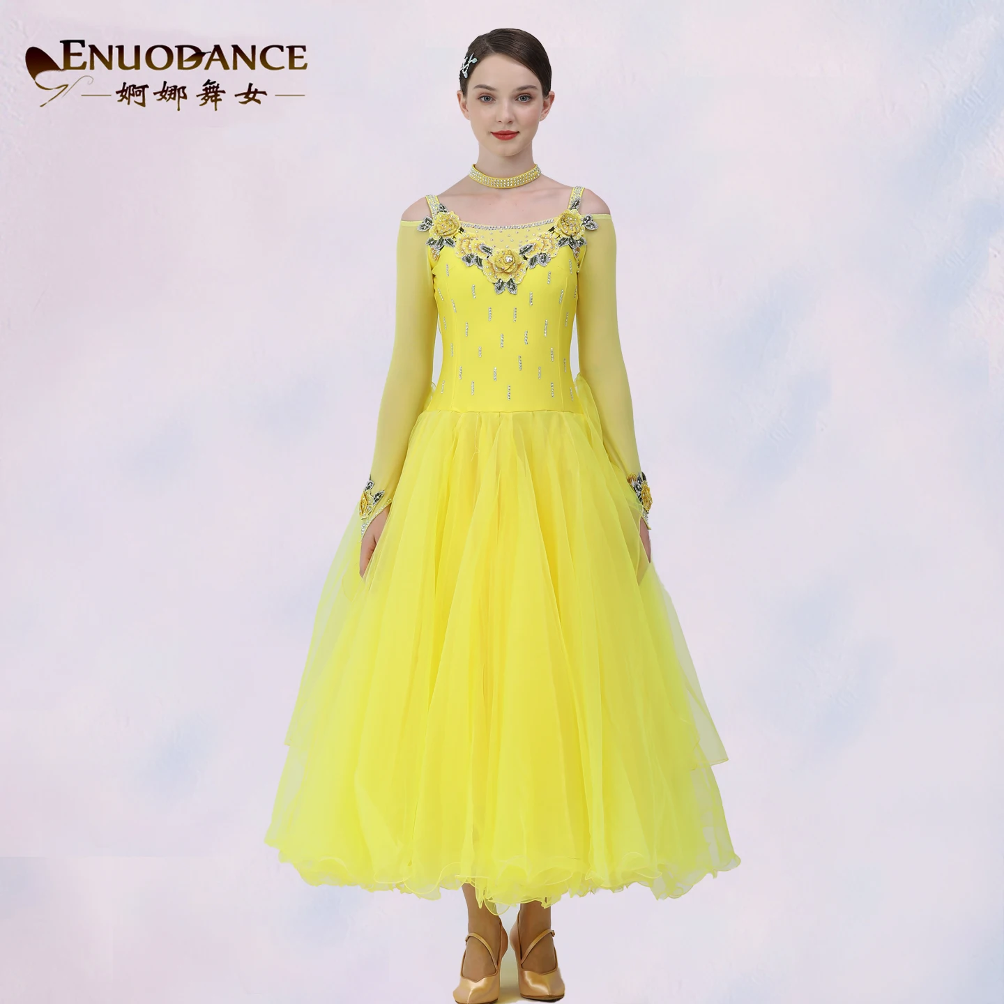 Frauen Neue Moderne Tanz Kleid frauen Ballroom Dance Walzer Ballroom Dance Wettbewerb Tanz Kleid MQ8249