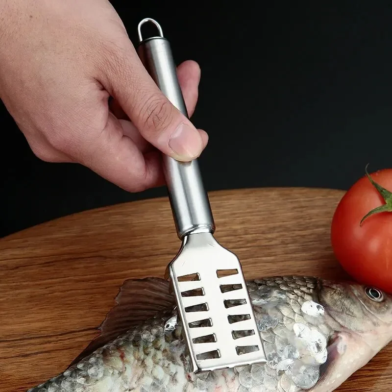 1PC Stainless Steel Fish Scale Knife Scale Scraper Sawtooth Scraping Boning Filleting Cut Scrape Dig Maw Knife