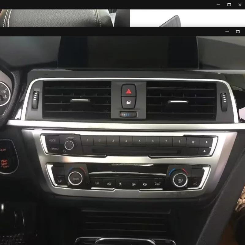 Car CD Panel Trim Center Console Cover Carbon Fiber Sticker Decal For BMW 3 4 Series GT F30 F32 F34 2013-2018 Accessoire