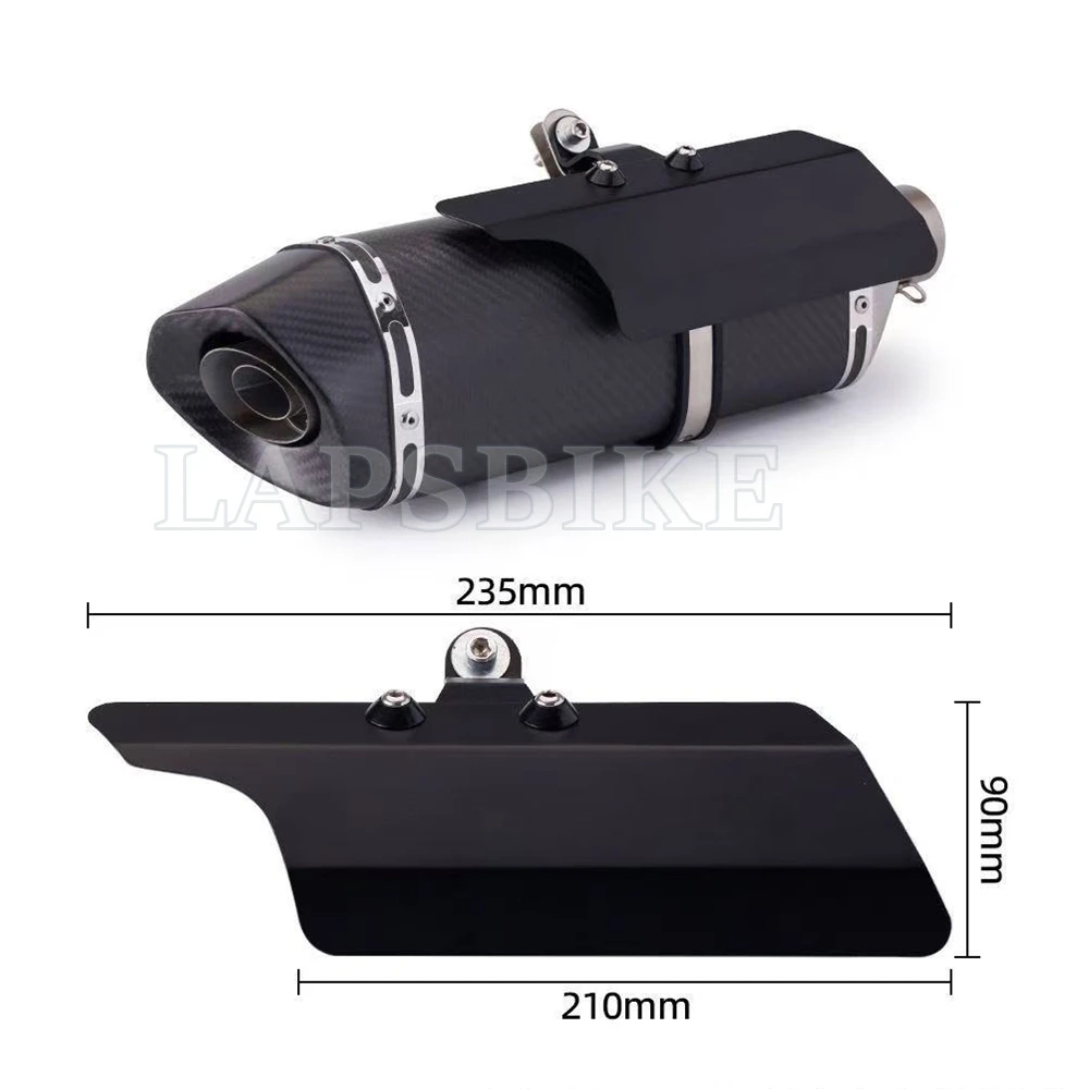 Univeral Motorcycle Exhaust Muffler Pipe Protector Heat Shield Cover Anti Scald Cover For CB400 Z900 Ninja Z400 MT07 09 R3 R25 view 3