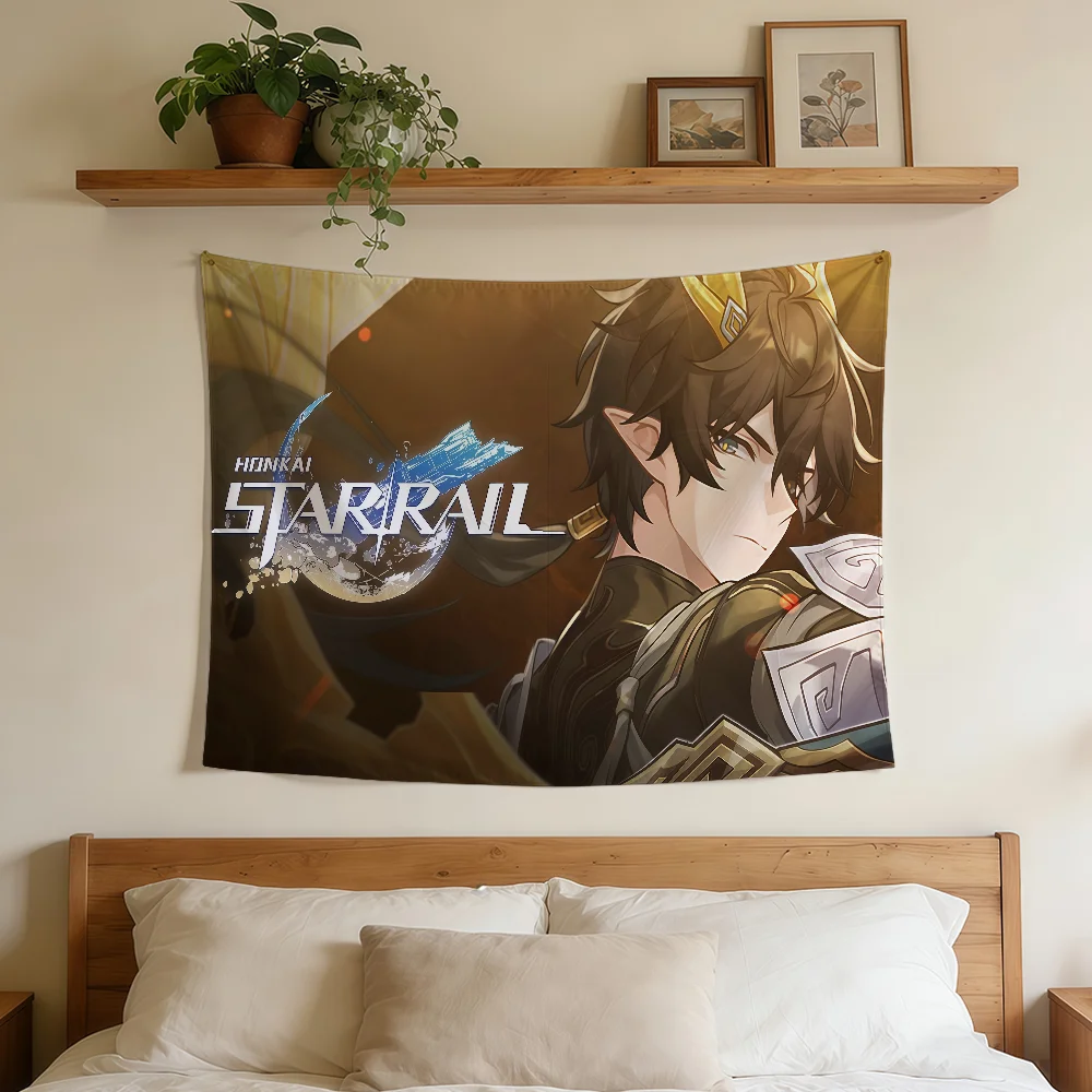 Dan Heng Honkai Star Rail Game Flag Durable Outdoor Indoor Patio Festive Decoration Classic Design Pole Wall Room Banner