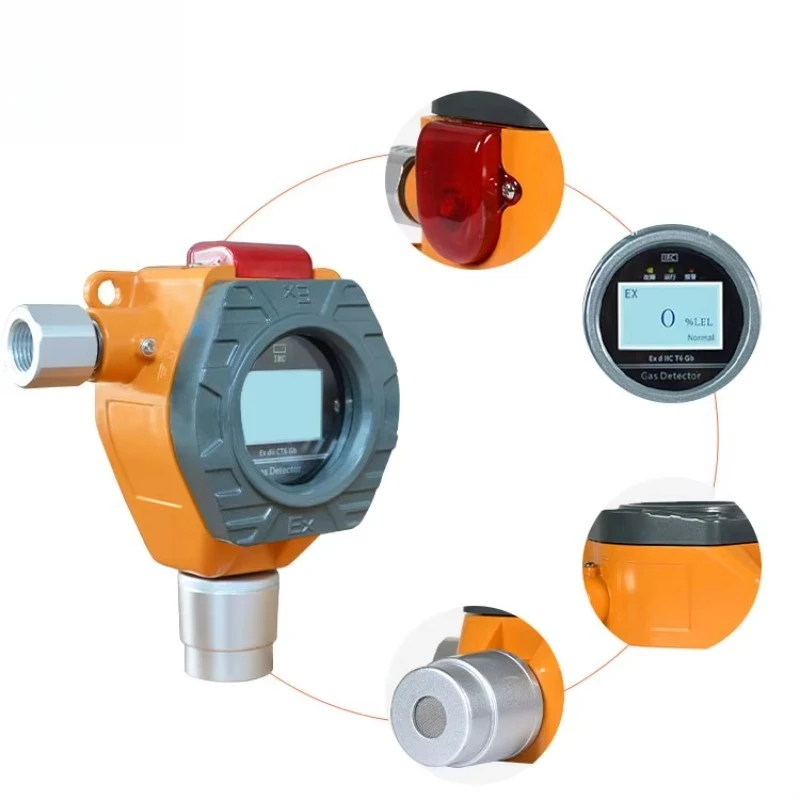 Fixed Gas Monitors Replacement Sensor Transmitter Hydrogen Cl2 So2 H2S Co2 Combustible Helium Fixed Gas Detector