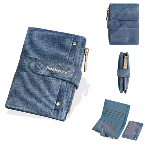Baellerry New Fashion Women Short Wallets Zipper Coin Bags Top Quality Female Purse Coin Pocket Women's Detachable Card Clip - Image 11
