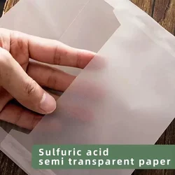 20pcs/lot Translucent Blank Envelope for Invitations Postcards Giftbox Message Envelopes Wedding Business Stationery Storage Bag