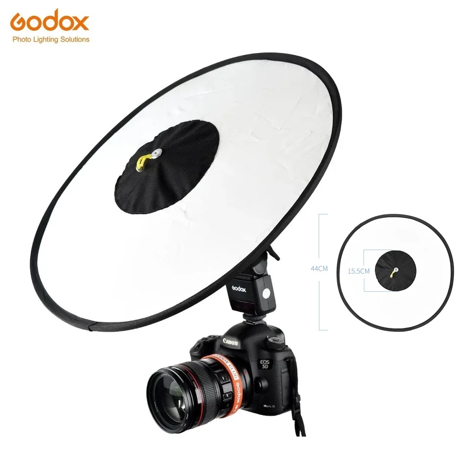 

Godox RS18 Beauty Dish Collapsible Softbox for Camera Shoe Mounted Flash Units AD200 AD600 TT685 V860 V850II V860II TT660