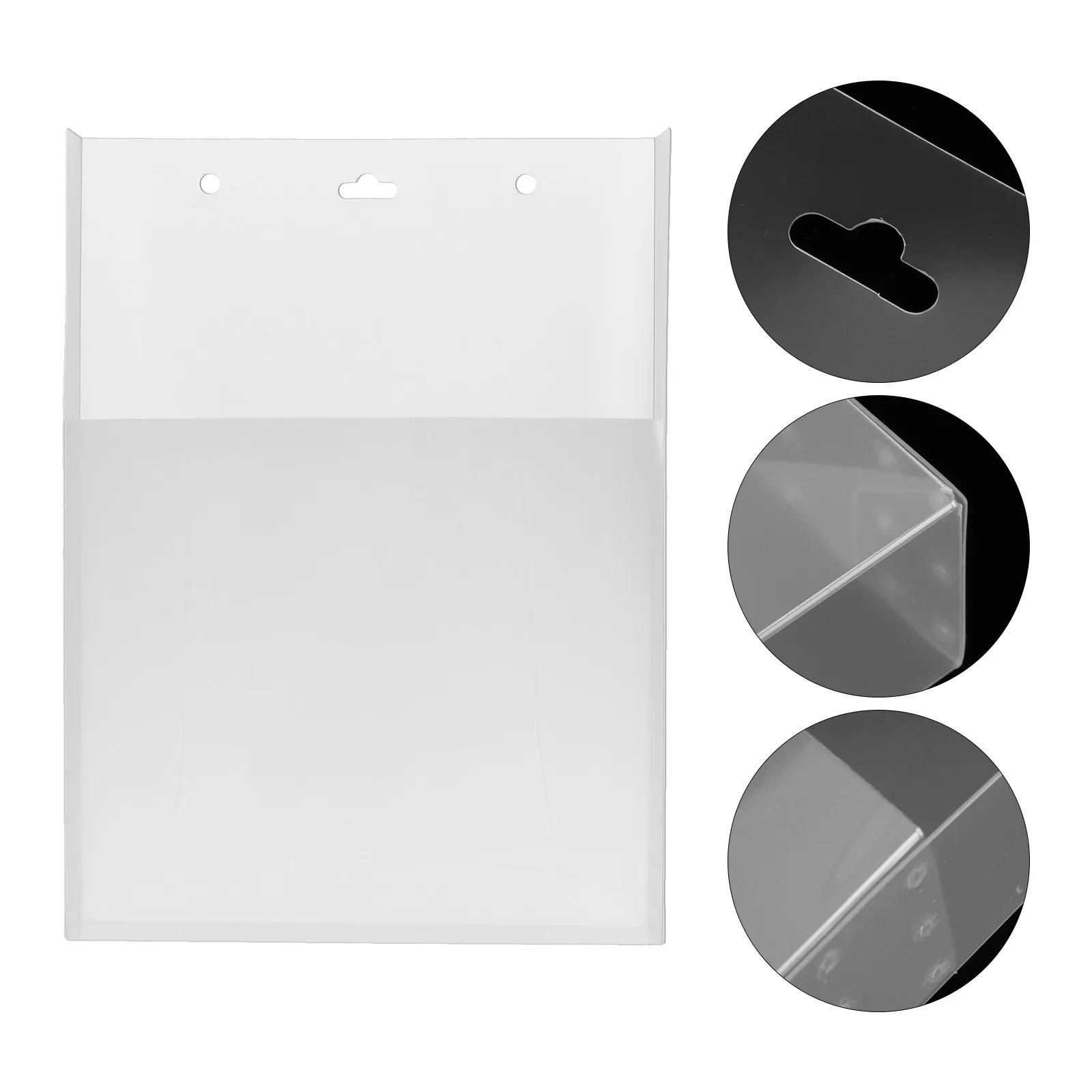 

2Pcs Wall File Holder Wall Mounted File Storage Box for Documents Papers Files Lightweight Stable Easy DIY Installation Office