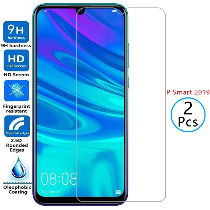 protective tempered glass for huawei p smart 2019 screen protector on psmart smar smat samrt psmart2019 film huawey huwei hawei