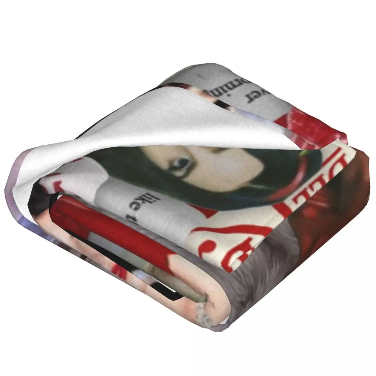 L-Lana Del Reys Flannel Blankets Pretty Singer Red Warm Soft Throw Blanket for Bed Camping Aesthetic Bedspread Sofa Bed Cover