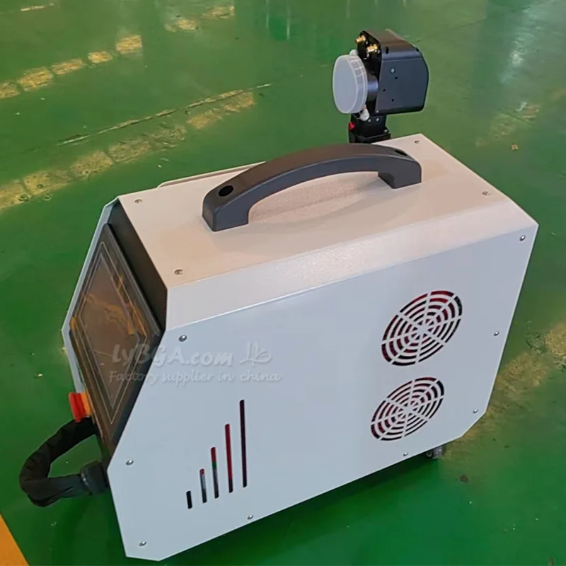 100 واط نبض آلة التنظيف بالليزر تبريد الهواء لا تضر الركيزة 200 واط المحمولة الليزر الأنظف 100 واط الصلب إزالة الصدأ المعدني