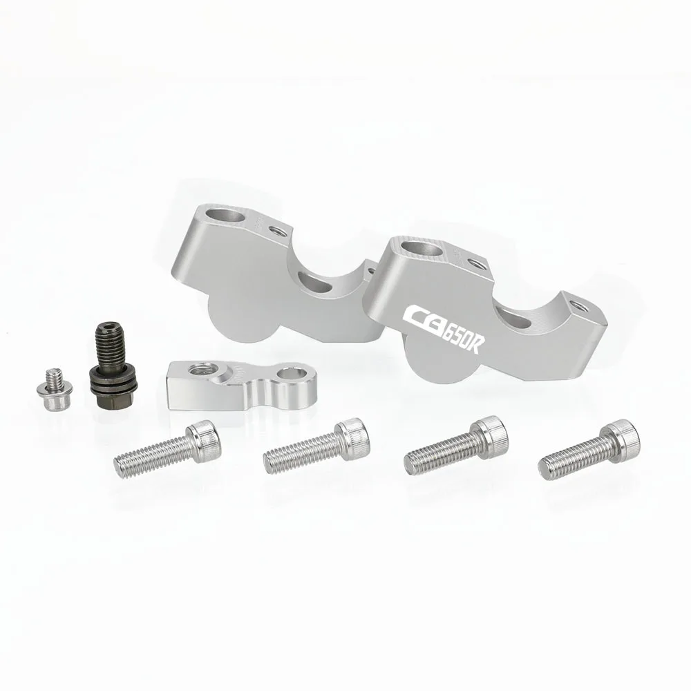 For HONDA CB650R CB1000R CRF1000L CRF1100L Africa Twin Motorcycle CNC Handlebar Riser 28MM Drag Handle Bar Clamp Extend Adapter