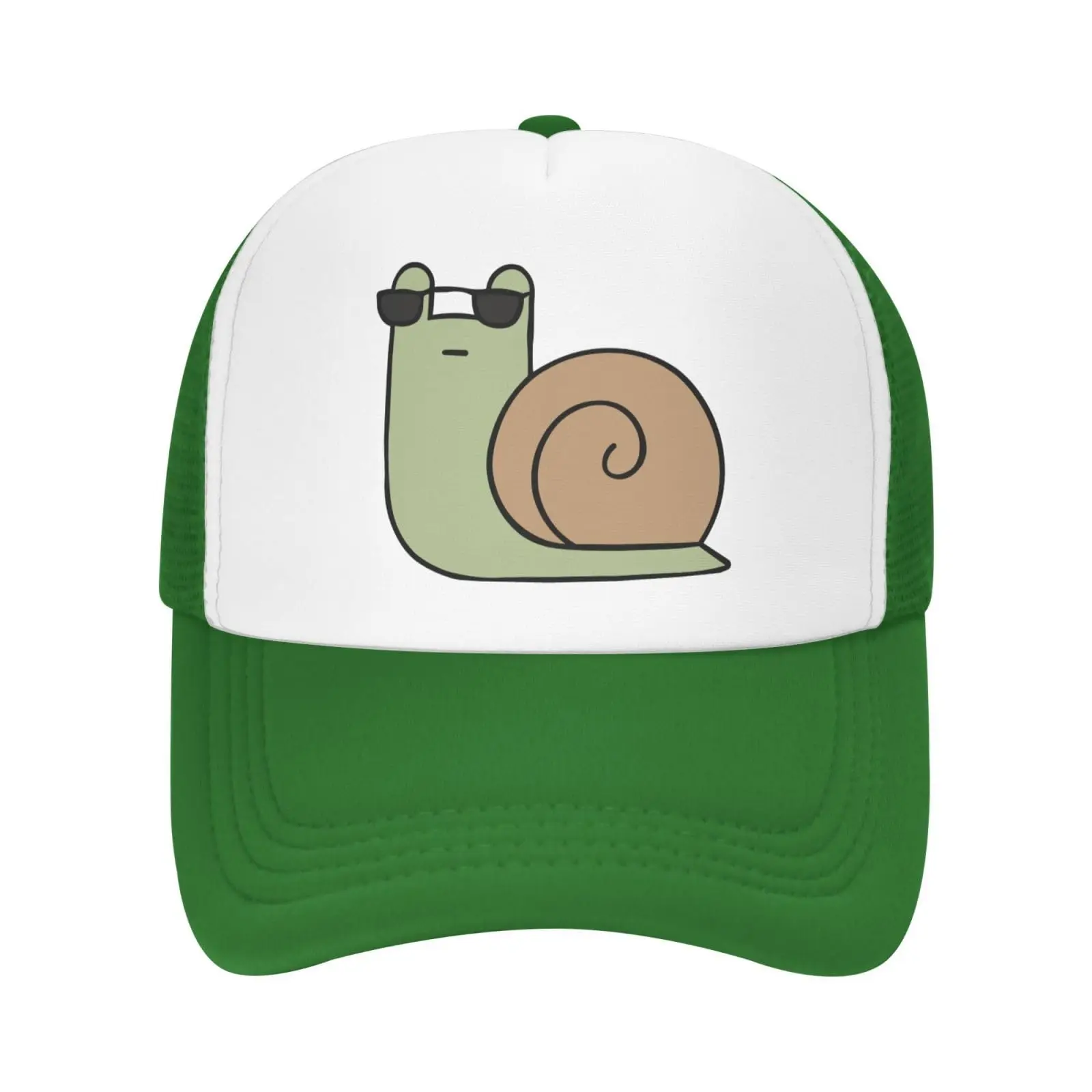 

Cute Snail Pattern Trucker Baseball Cap Mesh Hat Adjustable for Men Women Sports Breathable Fashion Daily Travel Outdoor