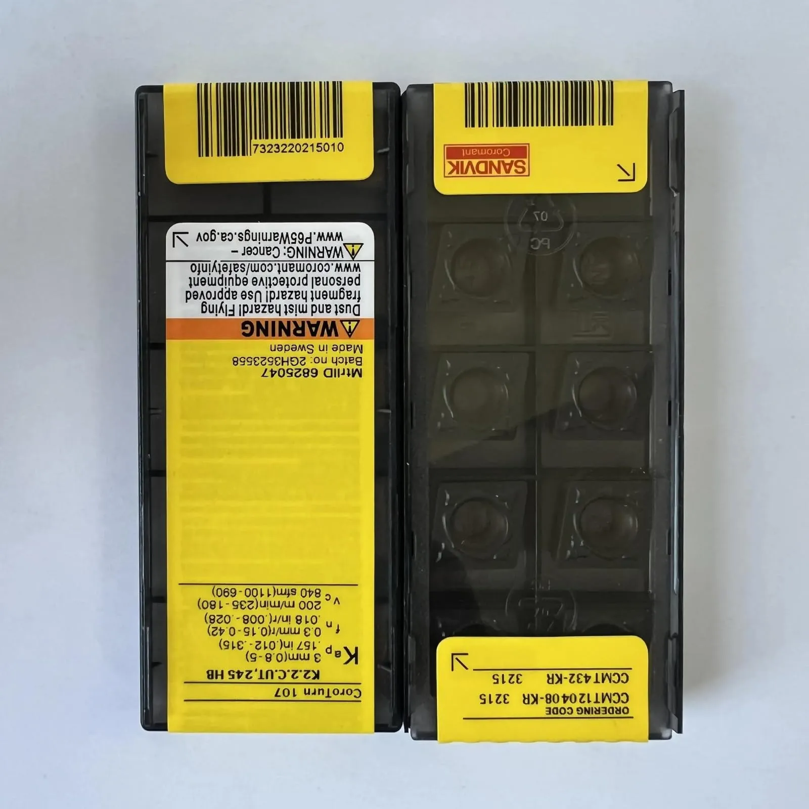 

Оригинальный SANDVIK / CCMT120408-KR 3215 / лезвие с ЧПУ из твердого сплава, 10 шт.