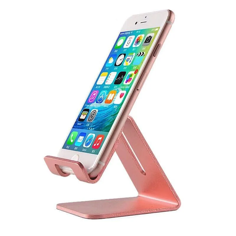 New Mobile Phone Holder Aluminum Table Desk Mount Stand Holder for IPad IPhone Non-slip Desk Phone Universal Stand