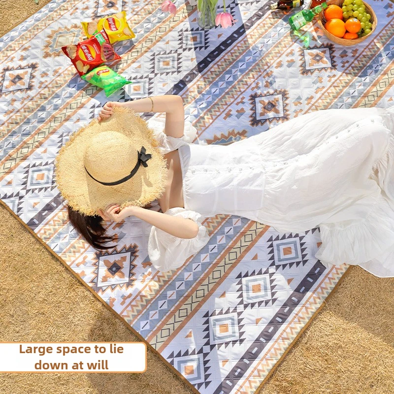 

Водонепроницаемый коврик для пикника, туристическое снаряжение и крутой коврик — утолщенный портативный влагостойкий коврик для пляжного кемпинга, путешествий на лужайке, 핑매트