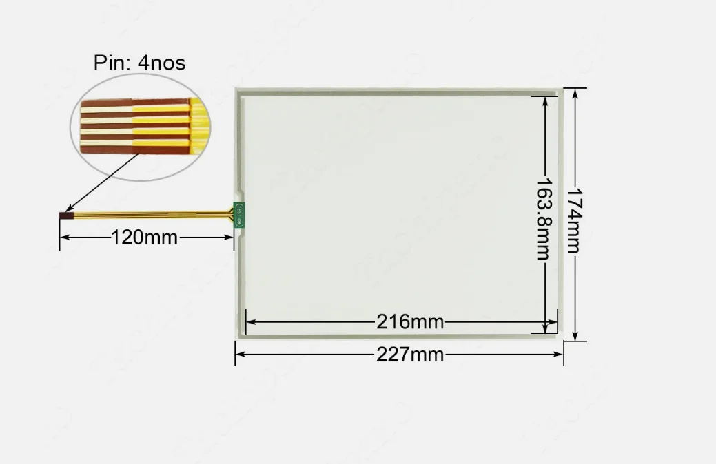 For PanelView 800 Glass Panel 2711R-T10T Touch Screen