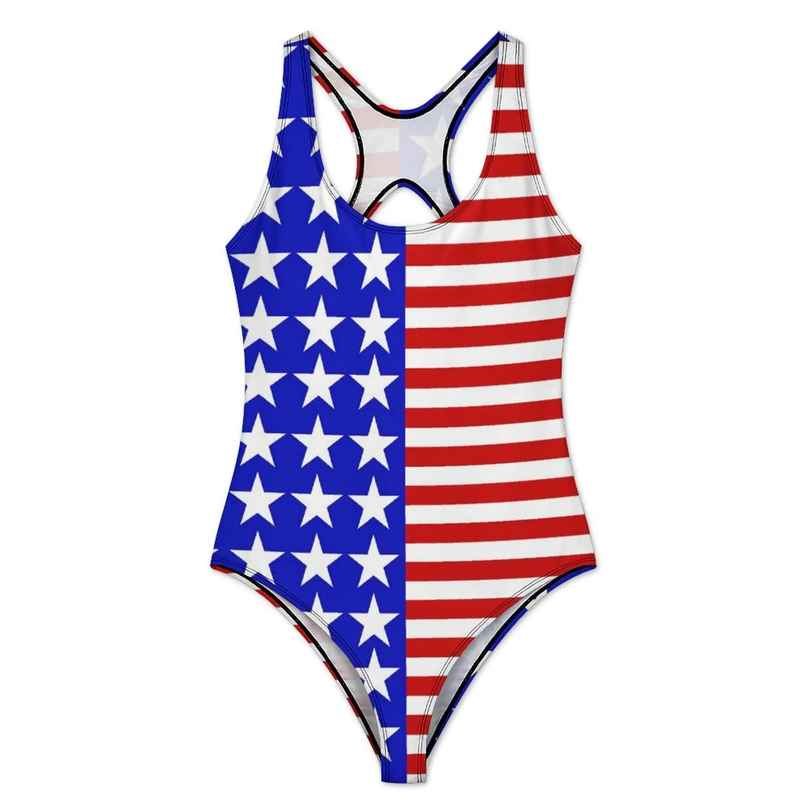 USA American Flag Swimsuit Sexy Stars And Stripes One Piece Swimwear Push Up Swimsuits Fashion Beach Bathing Suit