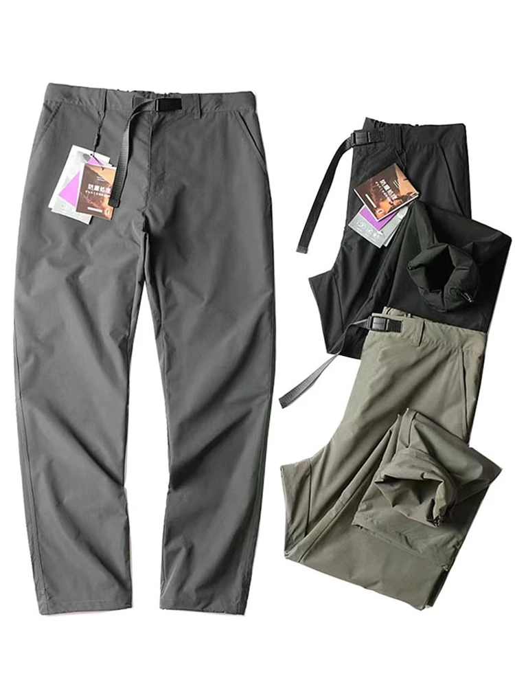 

Outdoor Breathable Water-Resistant Fabric Spring New Men's Sports Cargo Pants Straight Thin Casual Long Trousers