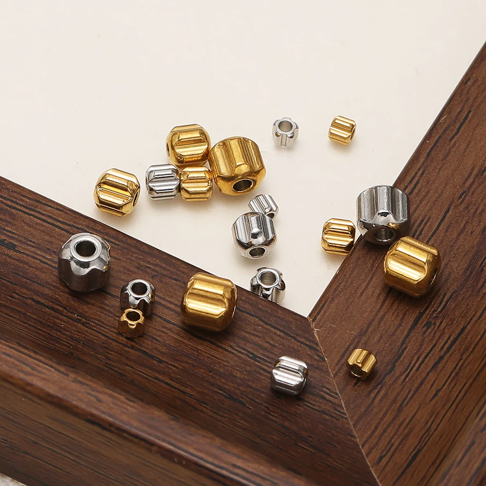 20 Stück Edelstahl-Zahnräder-Abstandshalter Lose Perlen für Armbänder, Halsketten, Ohrringe, Zubehör für die Schmuckherstellung, DIY-Schmuckzubehör – Detail 5