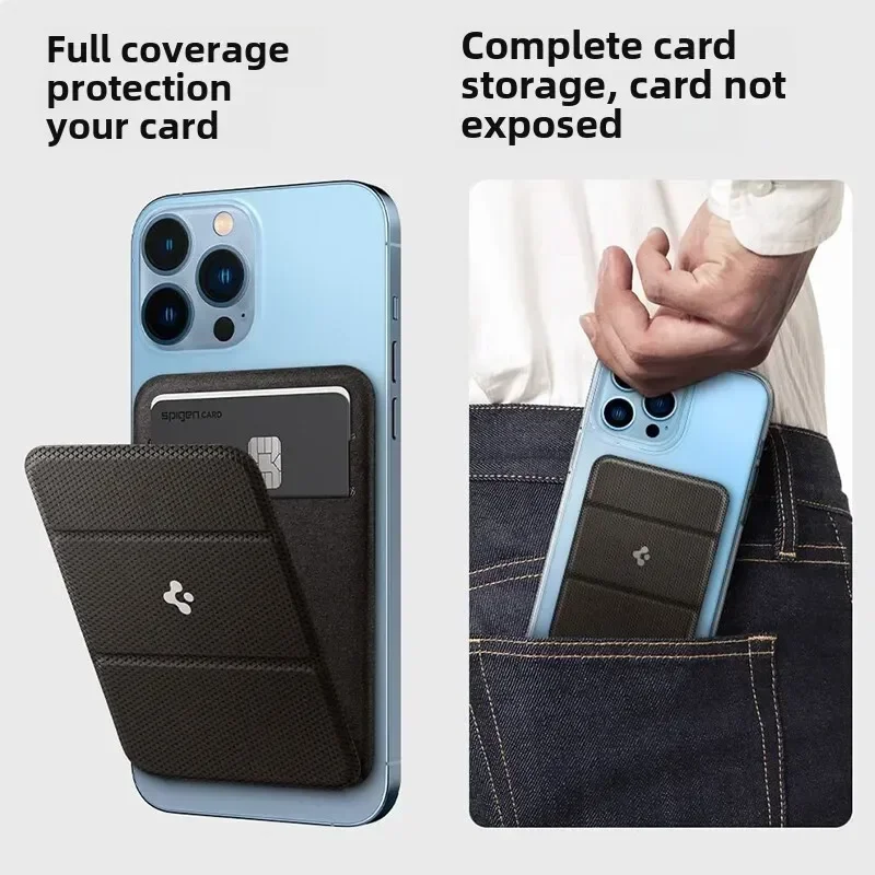 

CxdSkin Friendly Matte For IPhone 16 Pro Max 14 13 15 Fold Magnetic Card Phone Holder Compatible With MagSafe Holder Card Holder