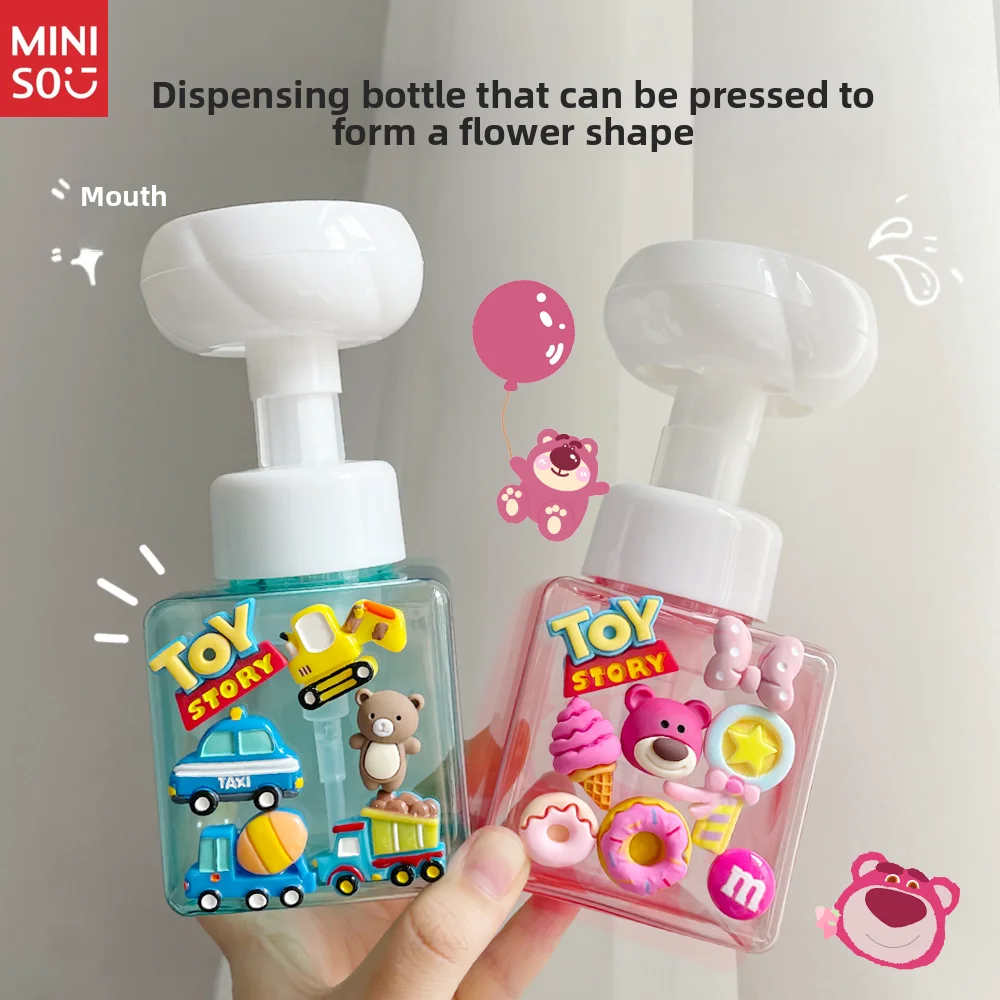 

Cute Flower Cartoon Foam Bubbling Dispenser - Press-Type Refillable Bottles for Body Wash, Hand Soap & Shampoo