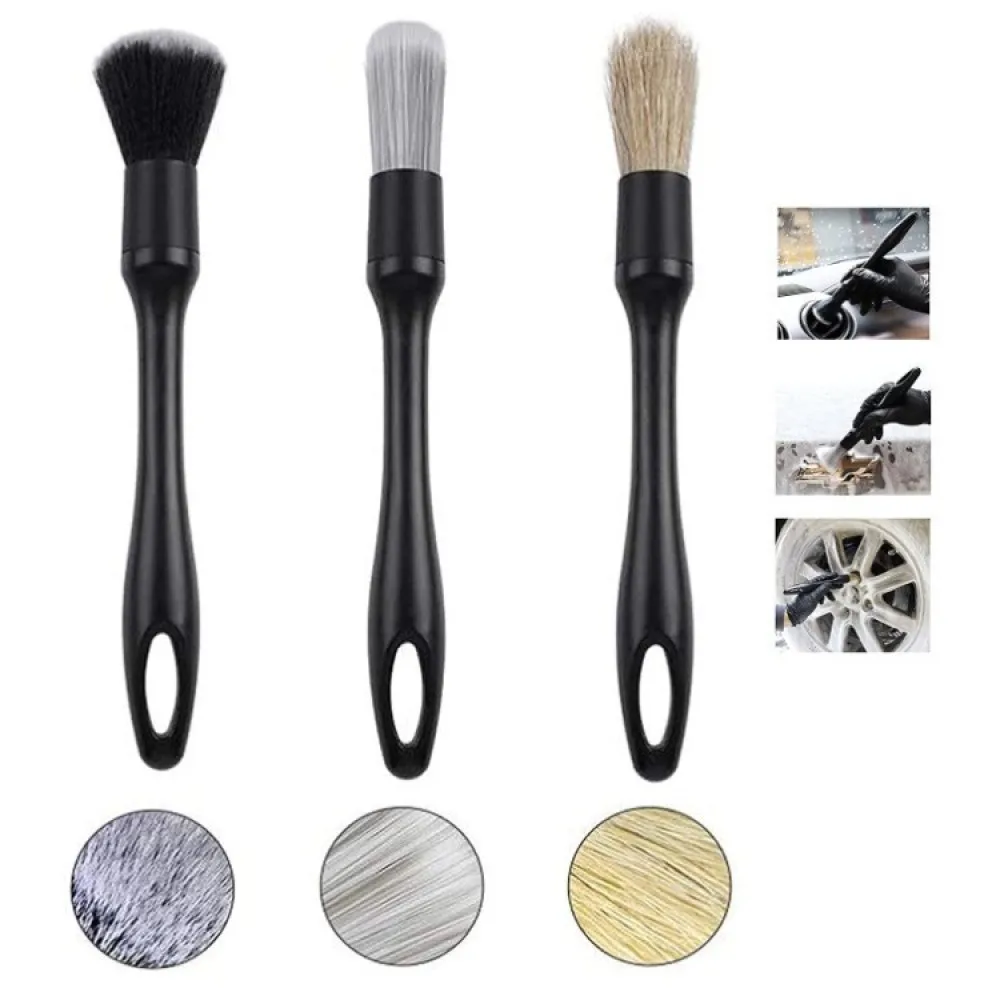 Automotive Interior Detail Brush For Car Cleaning Dashboard Air Vent Console Seat Gap Dusting Professional Washing Tool