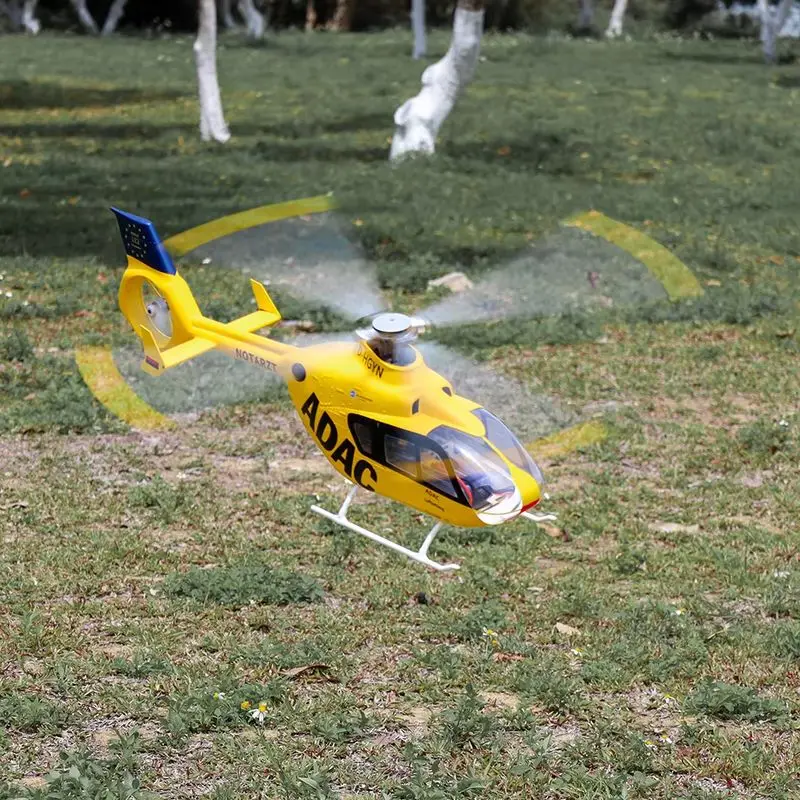 

НОВЫЙ радиоуправляемый вертолет FLYWING EC135 RTF, масштаб 1:16, 470, размер, 6 каналов, 4 лопасти, желтый пульт дистанционного управления для игрушек и хобби