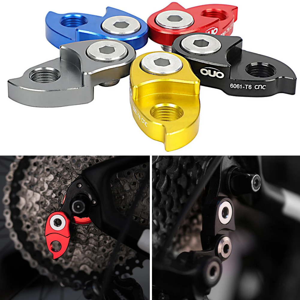 1 Pc Bike Bicycle Rear Mech Derailleur Gear Hanger Extender Extension CNC  Bicycle Transmission Accessories Rear Tail Hook