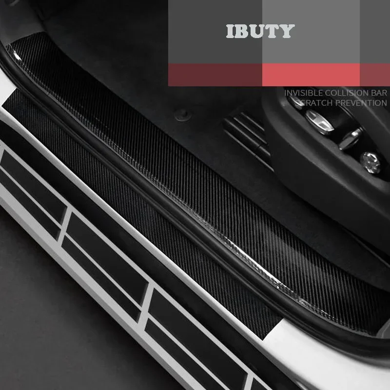 

For Audi A6 ALLROAD 2018 2019 2020 2021 2022 2023 2024 Carbon Fiber Trim Car Door Sill Trunk Trim Car Stickers Protector Strip