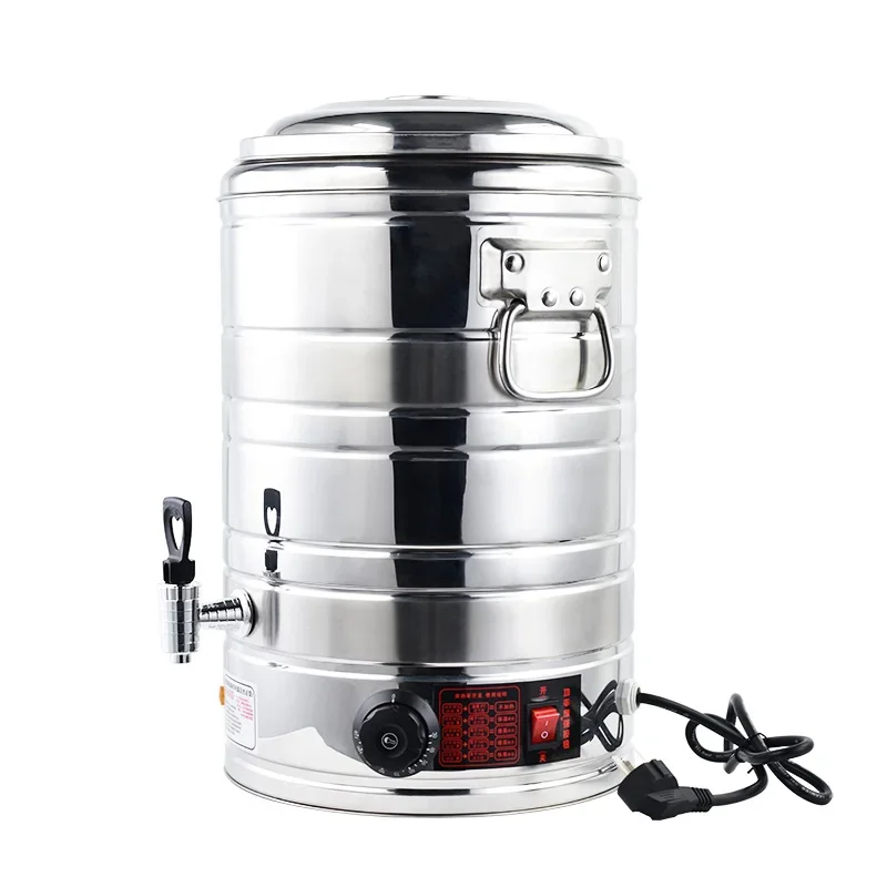 16L Electric Water Bucket Kettle  Water Urn Stainless Steel 304 Food Streamer Barrel