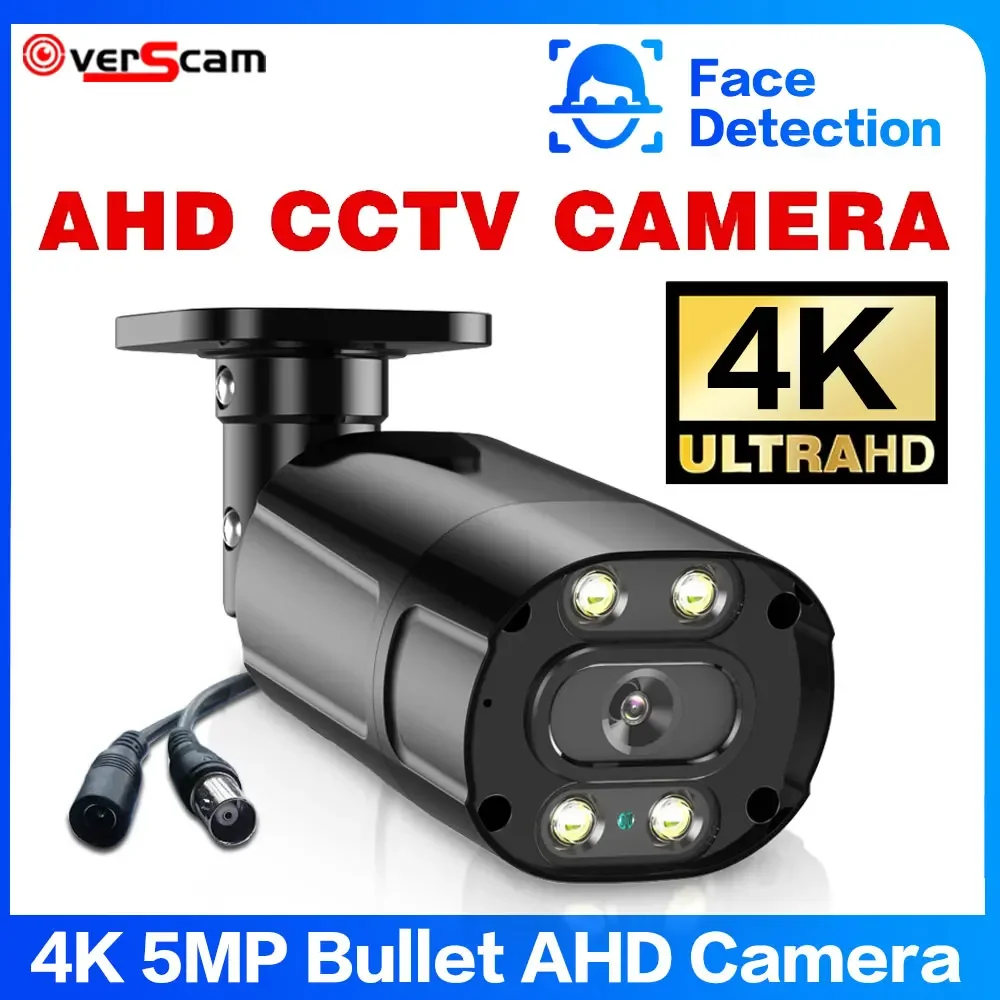 

4K 8MP Outdoor Face detection Color Night Vision 5MP Camera Metal AHD CCTV Home Security Protection Video Monitoring Camera