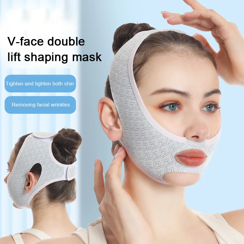 Nieuw Ontwerp Chin Up Masker V Line Vormgeving Gezichtsmaskers Face Sculpting Slaapmasker Gezichts Afslankband Face Lifting Riem