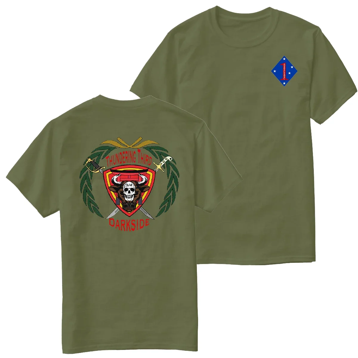 US Marine Corps 3rd Battalion 4th Marines Regiment T-Shirt 100% Cotton O-Neck Short Sleeve Summer Casual Mens T-shirt Size S-3XL