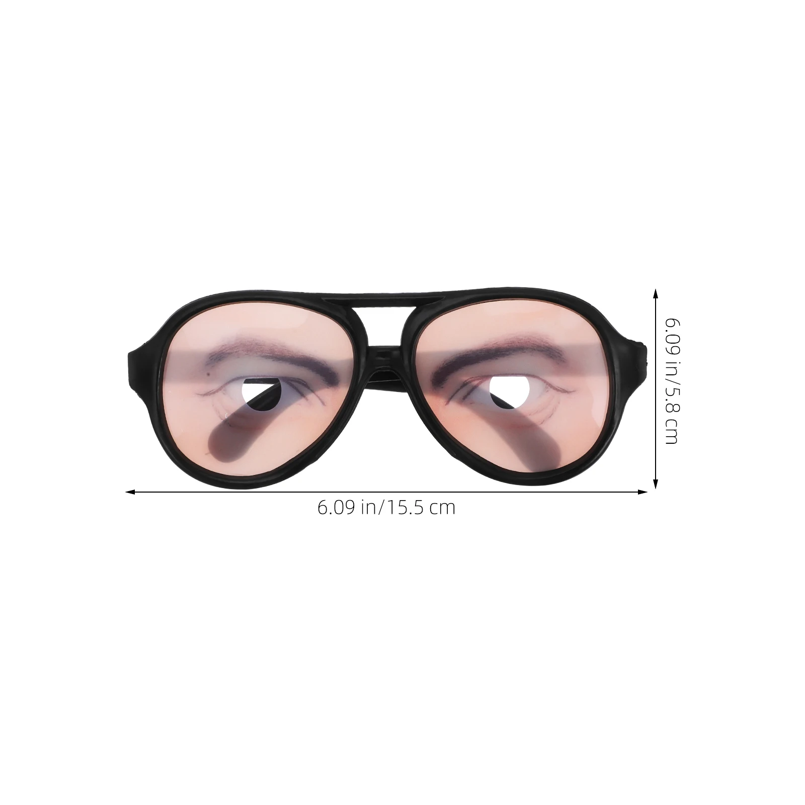 Funny Glasses for Halloween Lightweight Portable Cool Design Novelty Sunglasses One Size Fits Most Eyewear Prank Tools
