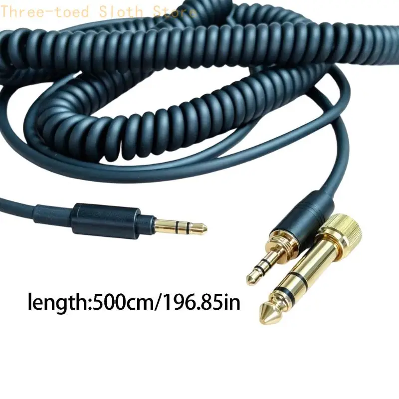 Ersatz-3,5-mm-Kopfhörerkabel für MDR-WH1000XM3 MDR100ABN, Spiraldesign E74A – Detail 6