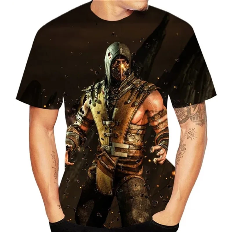 Summer T-Shirts Mortal Kombat Game 3D Print Streetwear Men Women Fashion Oversized Short Sleeve T Shirt Kids Tees Tops Clothing