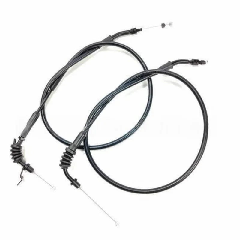 Motorcycle Dual Throttle Cable Accelerator Return Line Kit For QJMOTOR SRV300 QJ300-12