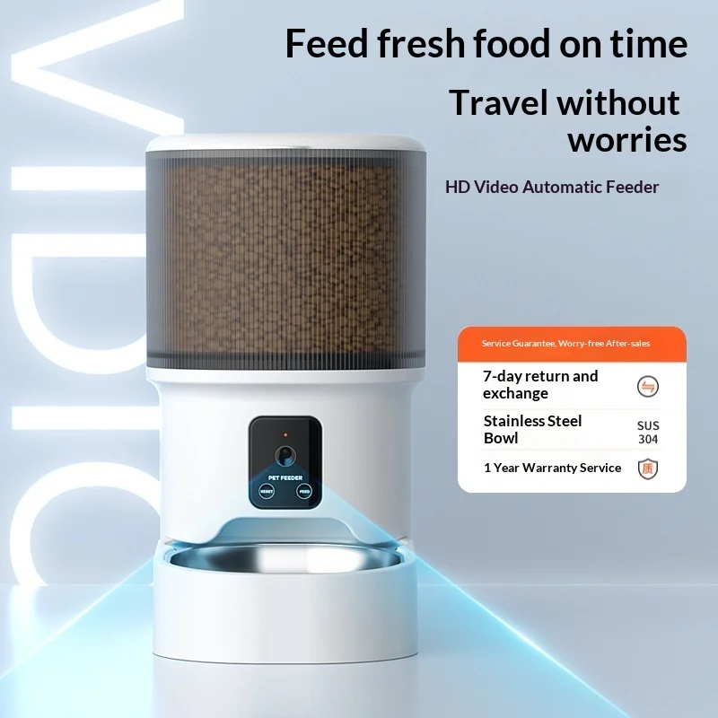 Comedero automático WiFi con cámara HD y app para gatos y perros - imagen 4