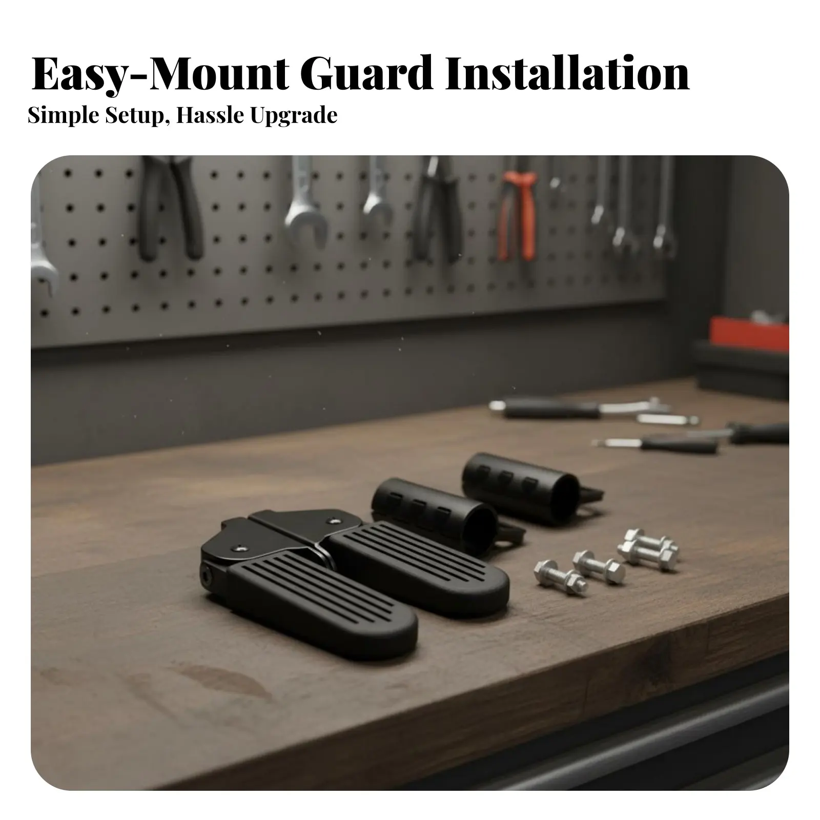 

2 Pieces Folding Motorcycle Foot Peg No Tools Required Installation Widened Scooter Foot Pedal Foldable Footrest Non-Slip