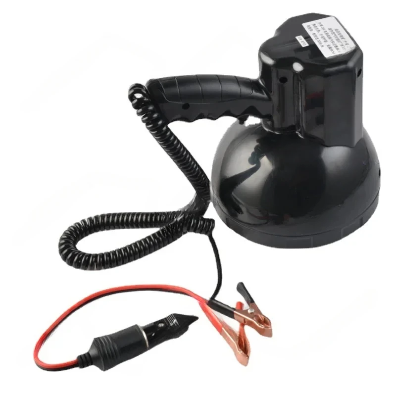 12V 55W 6500K , Super Bright LED Handheld Spotlight 3000 Meters Range, Large Flashlight Searchlight