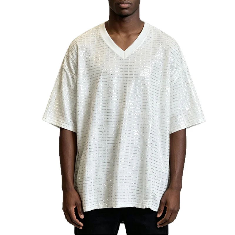 Vintage Pattern Print Tops Mens Stylish Contrast Color V Neck Short Sleeve Tops Summer Casua Skiny Loose Breath T Shirts
