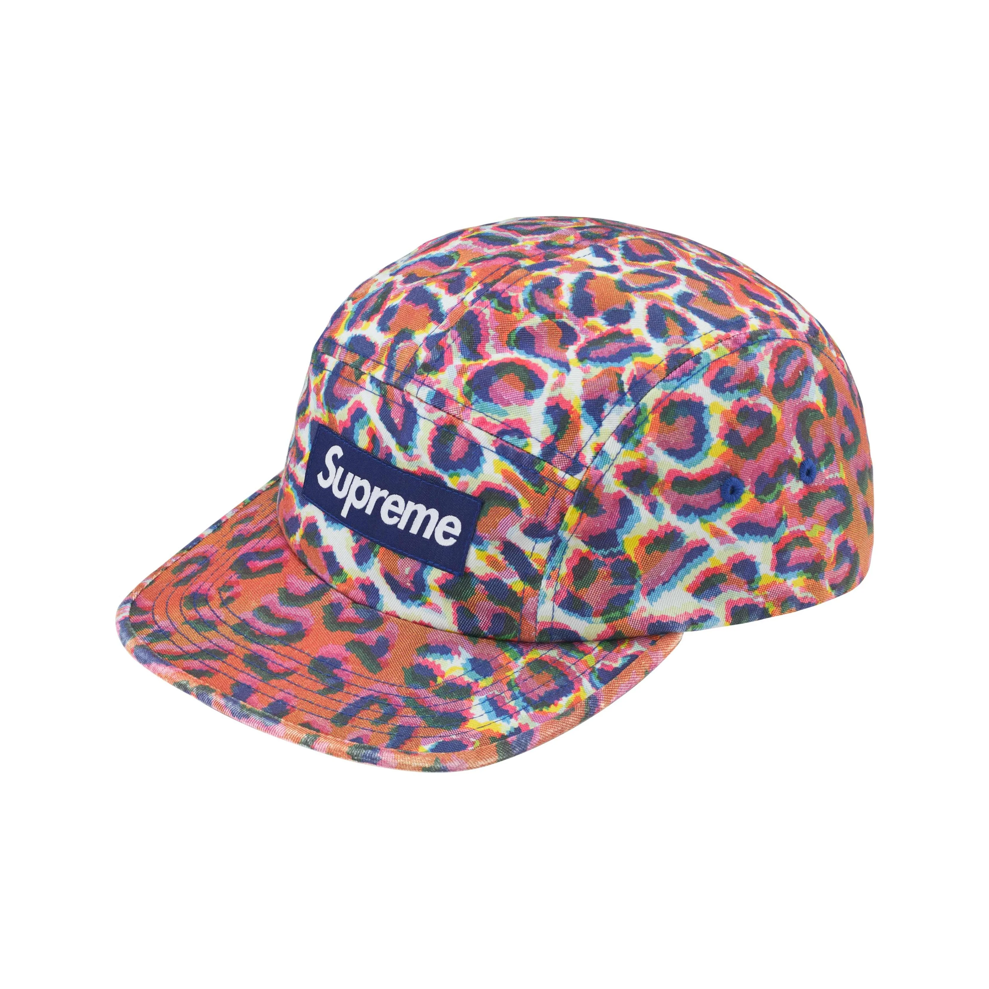 Supreme Leather Baseball Caps Unisex Black/Multicolor/Blue/Green/Beige/Yellow/Red/Denim Blue SUP-FW24-2203